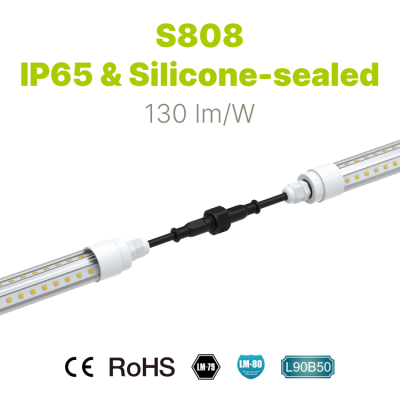S808 灯管 - IP65 防护等级和硅胶密封